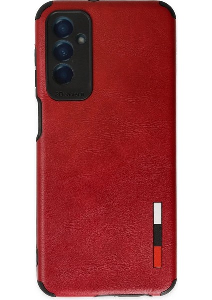 Samsung Galaxy M13 Kılıf Loop Deri Silikon - Kırmızı