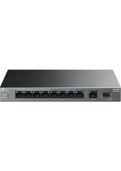 Tp-Lınk LS1210GP 10 Port 10/100/1000 8 Port Poe+ Yonetılemez Desktop Swıtch Metal Kasa