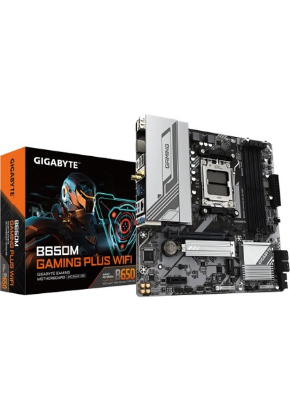 Gıgabyte B650M-GAMING-PLUS-WIFI 4xddr5 2xdp/1xhdmı 2xm.2 Am5 Anakart
