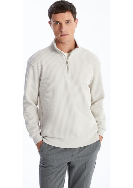 Yeni Sezon Dik Yaka Erkek Sweatshirt