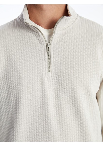 Yeni Sezon Dik Yaka Erkek Sweatshirt modelleri