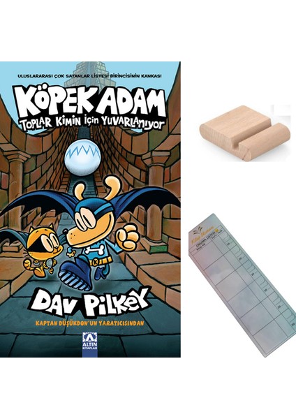 Köpek Adam 7 - Toplar Kimin Için Yuvarlanıyor 8-12 Yaş Hikaye + Tablet Tutucu+ Takip Ayracı