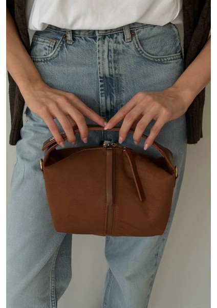 Nube Süet El ve Omuz Çantası