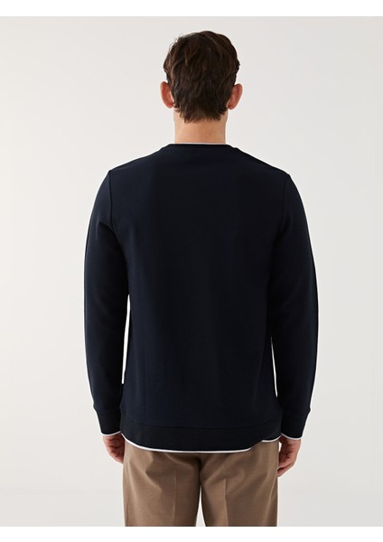 Yeni Sezon Bisiklet Yaka Uzun Kollu Baskılı Erkek Sweatshirt fırsatları