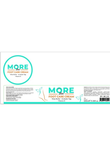 Ayak Ve Topuk Çatlak Kremi Ayak Bakım- Foot Care Cream