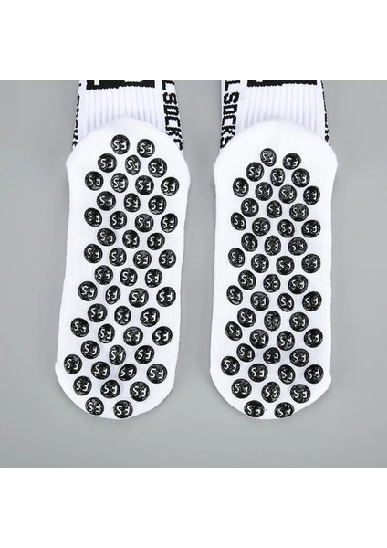 3 Çift Kaydırmaz Silikon Tabanlı Futbol Çorabı Kauçuk Havlu Taban Dikişsiz Maç Sporcu Tozluk Konç fırsatları