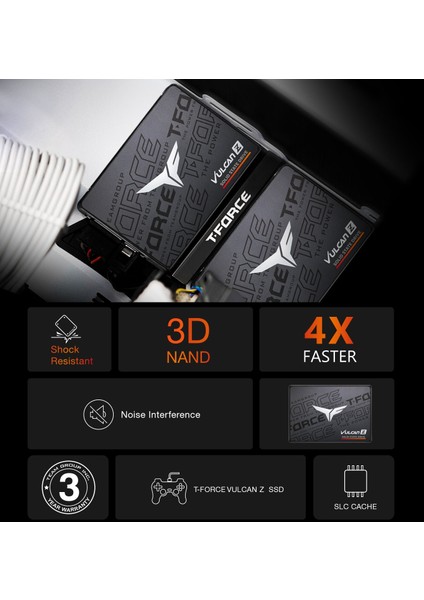 Team Vulcan Z 256GB 520/450MB/S Sata3 SSD T253TZ256G0C101 modelleri
