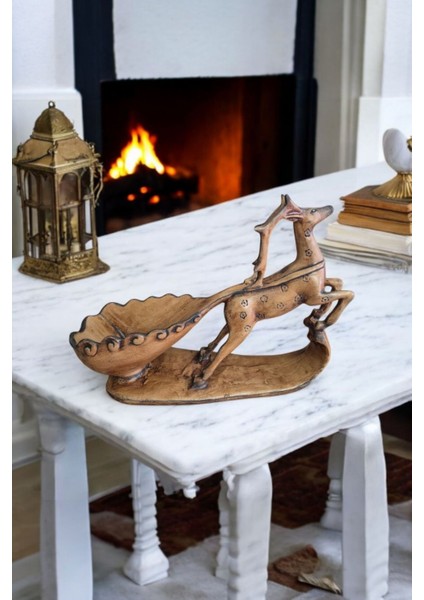 Dekoratif Geyik Şaraplık/biblo