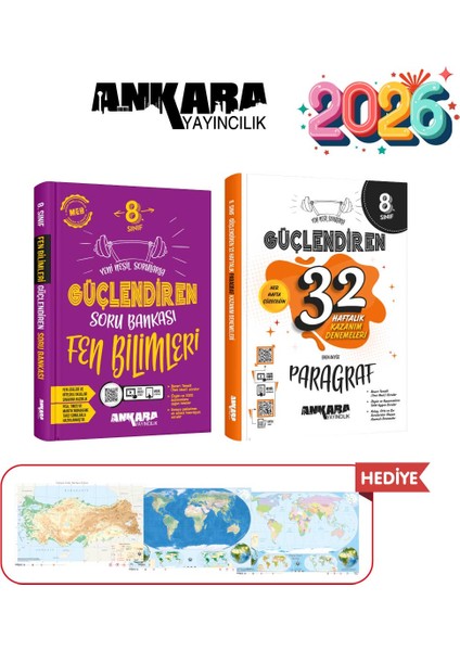 8.sınıf Güçlendiren Fen Soru Bankası - 32 Hafta