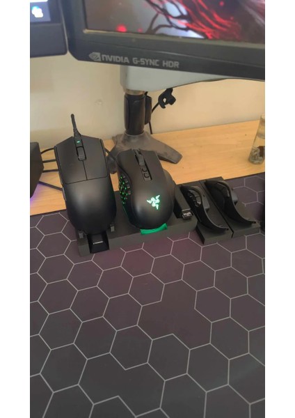 Universal Gaming Mouse Standı / Display Tutucu - Kişiselleştirilebilir Renk Masa Düzenleme Aksesuarı modelleri
