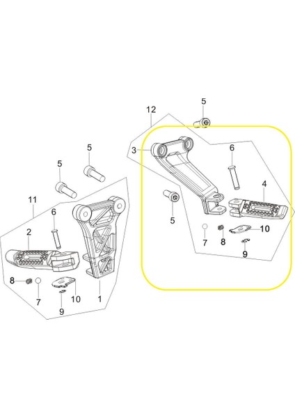 GV650 Arka Basamağı Komple Sol fiyatları