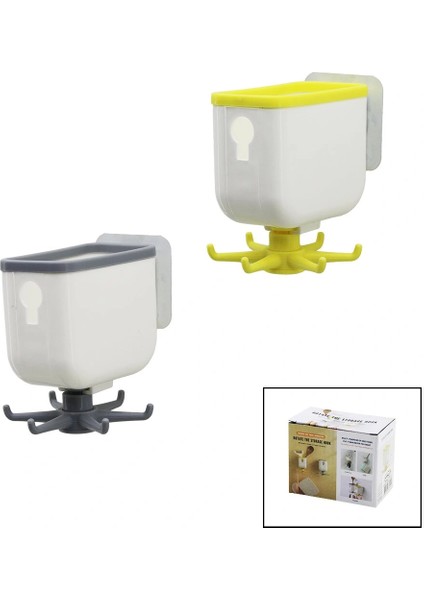 Ieg® Çok Fonksi̇yonlu Yapişkan Aski 360 Derece Döner 2.5 - 7.5cm (4887)