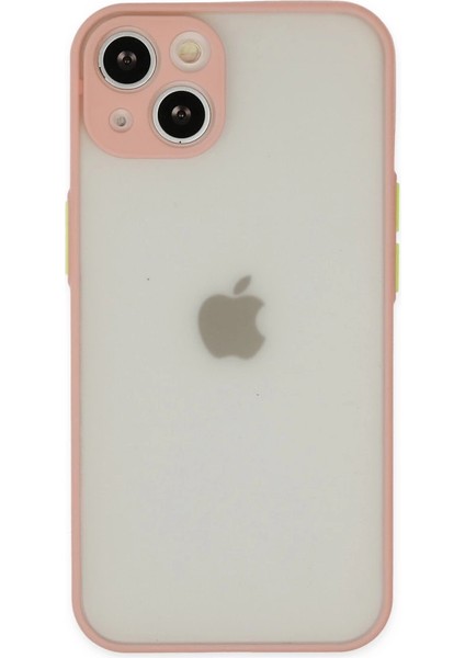 Iphone 14 Kılıf Montreal Silikon Kapak - Pembe