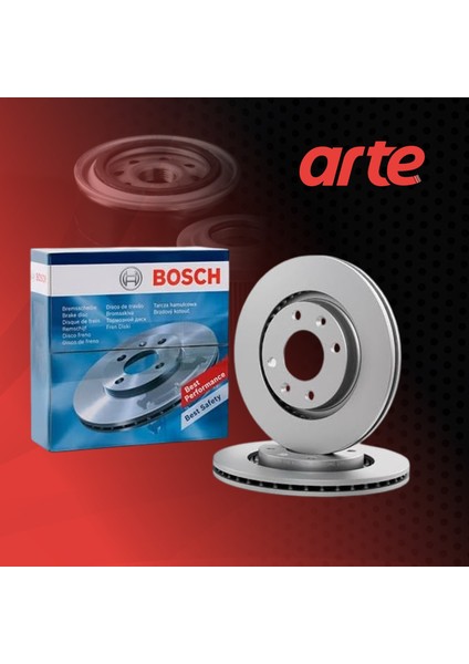 Peugeot 301 (2012–2024) Uyumlu | Ön Fren Disk Takımı | Içten Havalandırmalı | 2 Adet | %100 Orijinal