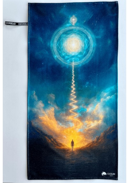 Mikrofiber, Fitness Spor Havlusu 50X90 Yoga, Pilates, Reformer, Pamuklu Özel Tasarım- Uyanış