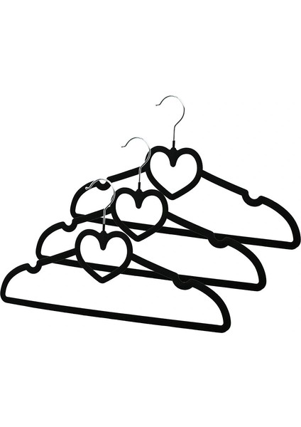 Ieg® 3pcs Si̇yah Kadi̇fe Kapli - Kalpli̇ Plasti̇k Aski Metal Uçlu (4887)