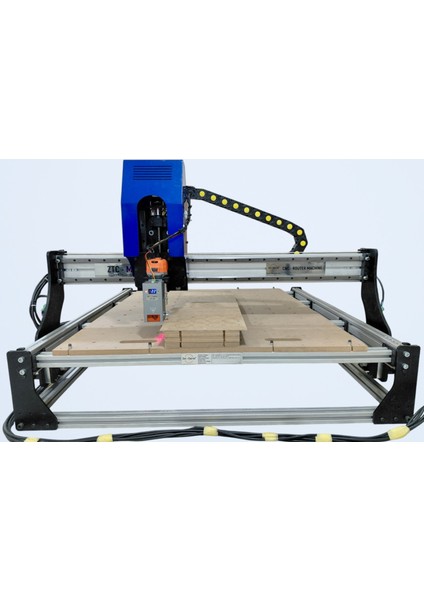 - Ztc Mıll Model Masaüstü Cnc Makinesi 2'si 1 Arada 60 Watt Optik Lazer + Router Makine 40X40 cm Işlem Alanlı