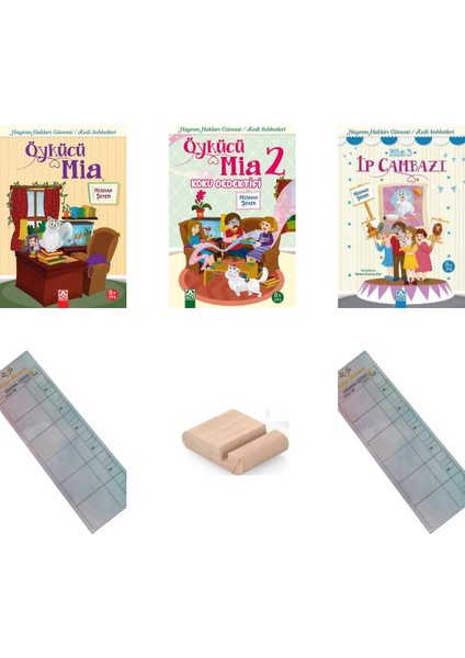 Öykücü Mia 1-2-3 / Ip Cambazı&koku Dedektifi&öykücü Mia / 3. Sınıf / 8-9 Yaş Hikaye +Tablet Tutucu