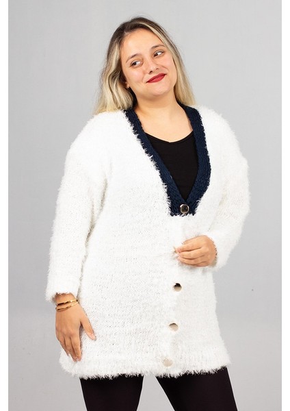 Sakallı Triko Oversize Hırka – Yumuşacık Doku, Rahat Oversize Kalıp, Şık Kış Stili modelleri