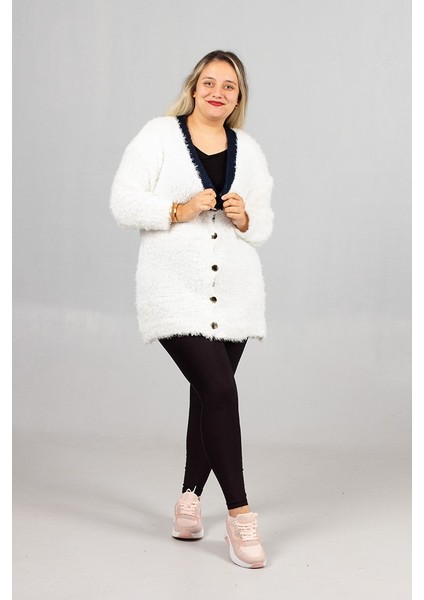 Sakallı Triko Oversize Hırka – Yumuşacık Doku, Rahat Oversize Kalıp, Şık Kış Stili fırsatları