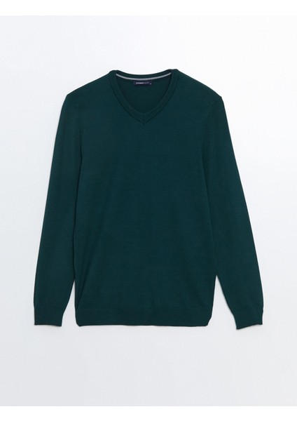 Yeni Sezon V Yaka Uzun Kollu Erkek Triko Kazak indirimleri