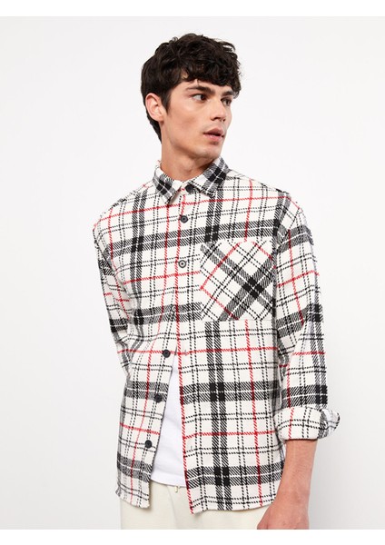 Yeni Sezon Rahat Kalıp Uzun Kollu Ekose Erkek Oduncu Gömlek Ceket modelleri