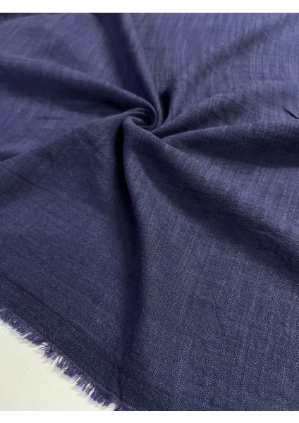 Çivit Mavisi Taşlanmış Ham Keten Kumaş Çift En Metrelik Gömlek Pantolon Takım Giyim Kumas fiyatları