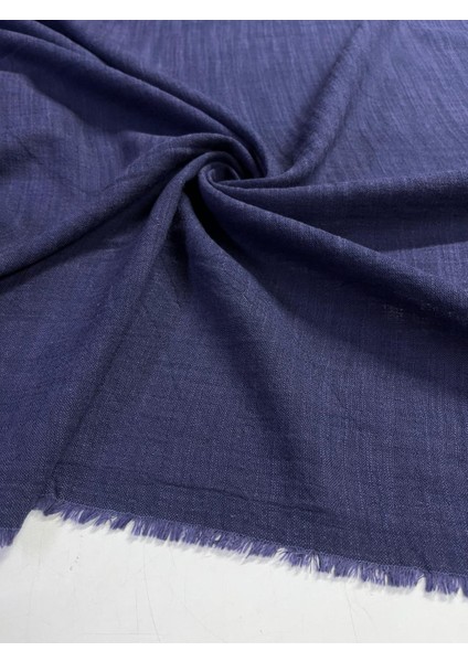 Çivit Mavisi Taşlanmış Ham Keten Kumaş Çift En Metrelik Gömlek Pantolon Takım Giyim Kumas modelleri