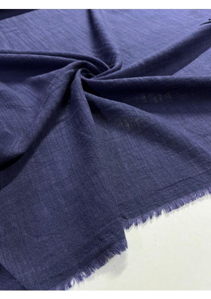 Çivit Mavisi Taşlanmış Ham Keten Kumaş Çift En Metrelik Gömlek Pantolon Takım Giyim Kumas fırsatları