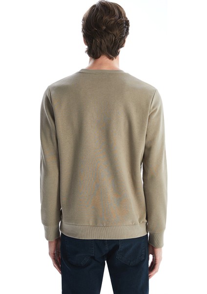 Yeni Sezon Bisiklet Yaka Baskılı Erkek Kalın Sweatshirt fırsatları