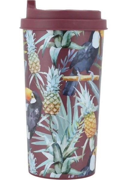 Desenli Kahve Bardağı-Papağan 470 cc 161920-011