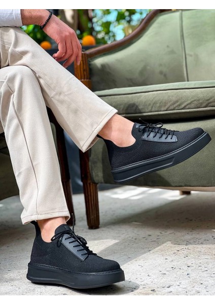 Nrtmsa KB-116 Kuback Siyah Siyah Taban Bağcıklı Triko Günlük Erkek Ayakkabı Kömür (Numara: 42) indirimleri
