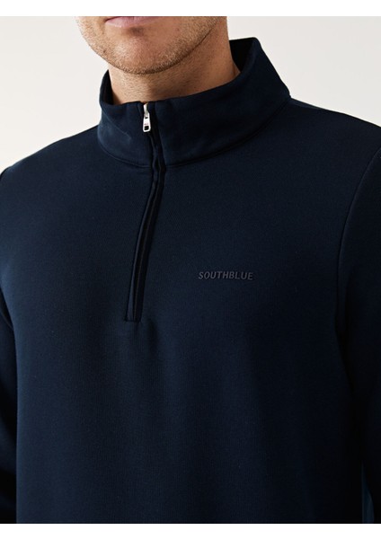 Yeni Sezon Dik Yaka Uzun Kollu Baskılı Erkek Sweatshirt modelleri