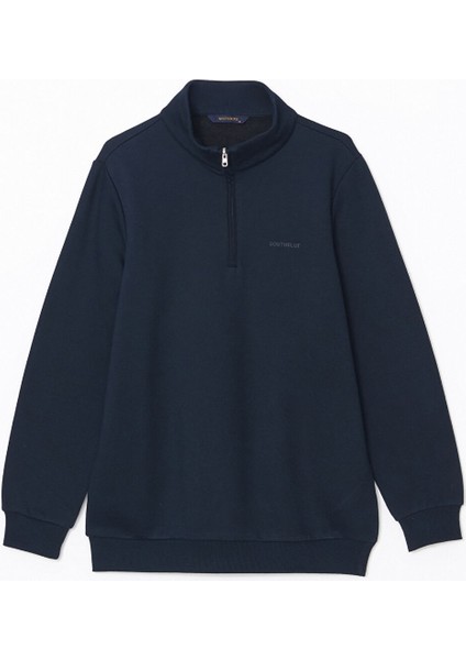 Yeni Sezon Dik Yaka Uzun Kollu Baskılı Erkek Sweatshirt indirimleri