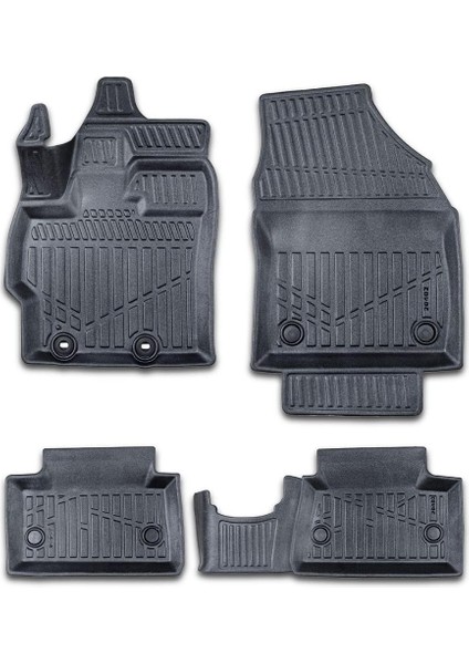 Toyota Yaris Hb 2020-2025 Için Havuzlu Paspas, Yüksek Kenarlı, Esnek, Araca Özel, Kokusuz, Oto Paspas