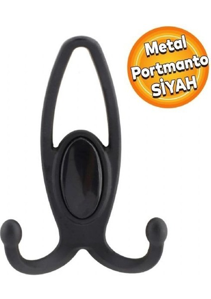 Uzay Siyah Büyük Portmanto Dolap Askısı