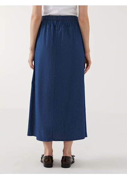 Yeni Sezon Beli Lastikli Kadın Jean Etek fırsatları