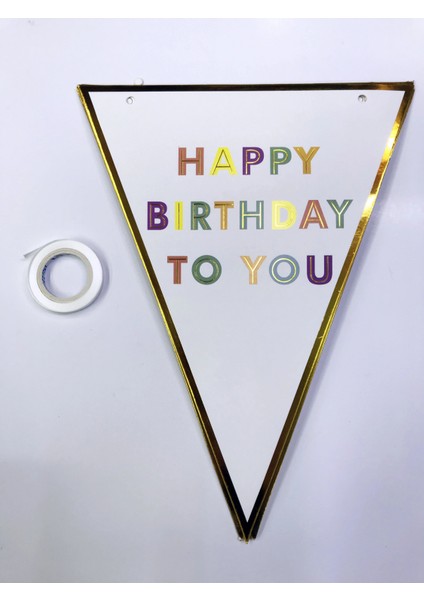 Ieg® Happy Birthday To You Flama Bayrak Süs (4887)