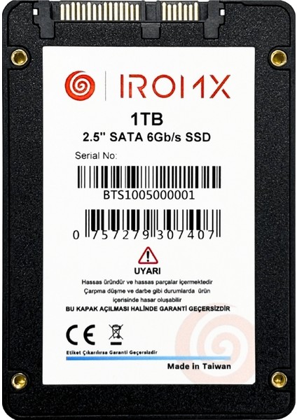 Iromx 1tb 500/480MB/S 2.5" Sata 3.0 SSD IR1TBS3 fiyatları