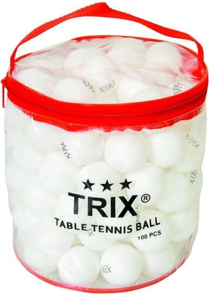 T813A Trix Pinpon Topu Beyaz 100 Adet Dinamik Oyuncak