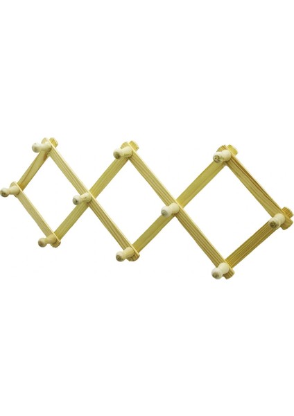 Ieg® Ahşap - Eko 10 Kollu Akordi̇yon Duvar Askisi (4887)