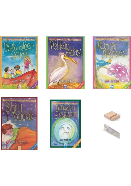 Sevecen Öyküler Serisi-1 / 5 Kitap Set /nur Içözü / 2. Sınıf / 6-7 Yaş Hikaye +Tablet Tutucu