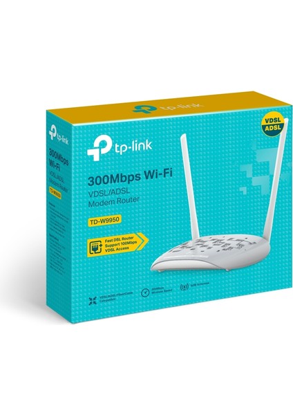 Tp-Lınk TD-W9950 300MBPS 4 Port 2 Anten 5dbı Kablosuz Vdsl2/adsl2+ Modem Router fırsatları