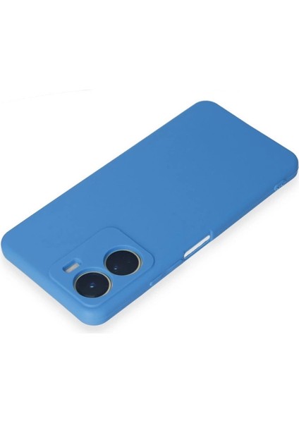 Vivo Y16 Kılıf First Silikon - Mavi modelleri