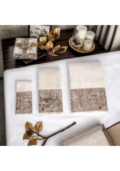 Goblen Koleksiyonu Micro Bambu, Vizon Renk, Özel Paketli Havlu Seti fiyatları