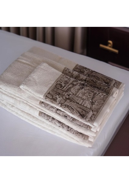 Goblen Koleksiyonu Micro Bambu, Vizon Renk, Özel Paketli Havlu Seti modelleri