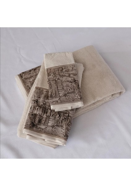 Goblen Koleksiyonu Micro Bambu, Vizon Renk, Özel Paketli Havlu Seti fırsatları