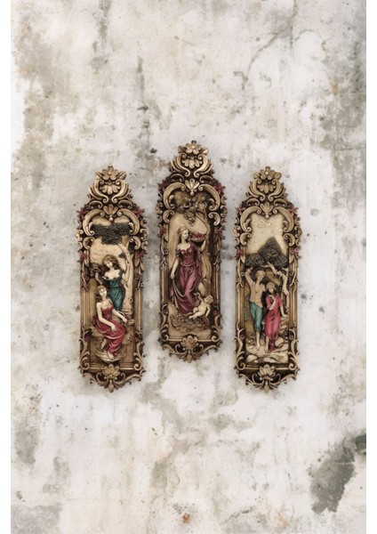 Dekoratif 3'lü Duvar Aksesuarı