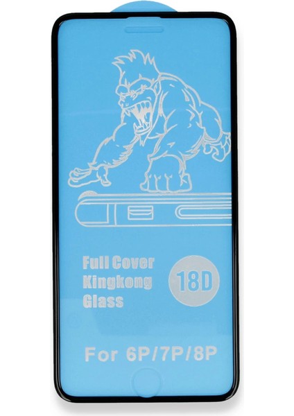Iphone 6 Plus 18D Cam Ekran Koruyucu - Beyaz modelleri