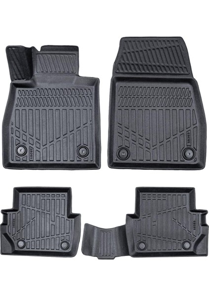 Ford Puma 2019-2025 Için Havuzlu Paspas, Yüksek Kenarlı, Esnek, Araca Özel, Kokusuz, Oto Paspas